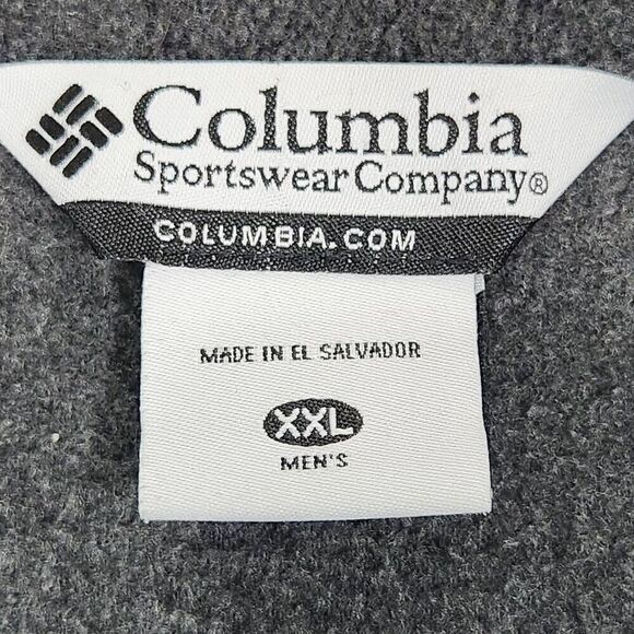 Columbia Men's Steens Mountain Fleece Jacket Full Zip Gray Size XXL WM6113 - Picture 4 of 5